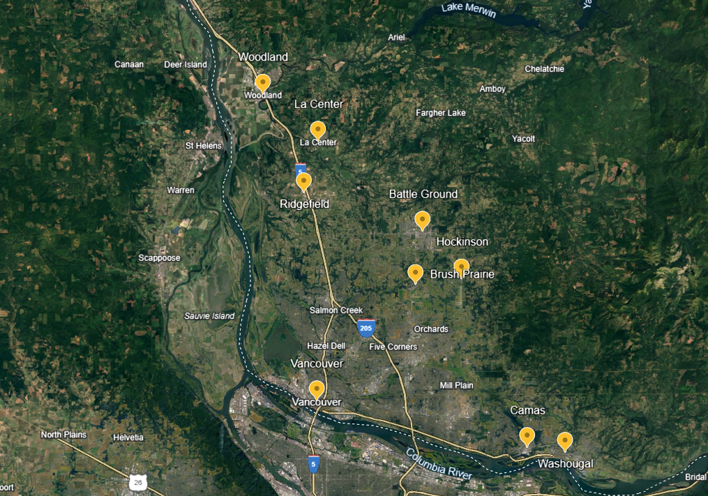 Solar Battery Installations? We proudly serve homes in and around the Portland metro, including: Oregon: Portland, Beaverton, Gresham, Hillsboro, Oregon City, Salem, Tigard, Wilsonville Washington: Vancouver, Camas, Battle Ground, Ridgefield, Washougal